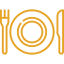 Food icon gold
