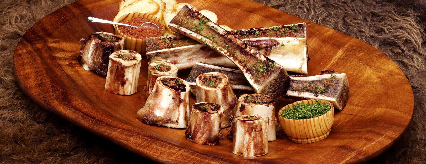Roasted marrow bones at The Fort