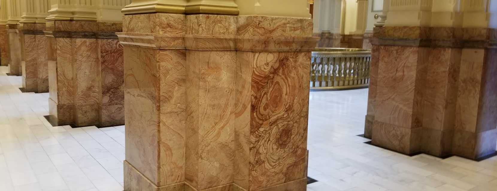 Rose onyx at Colorado State Capitol