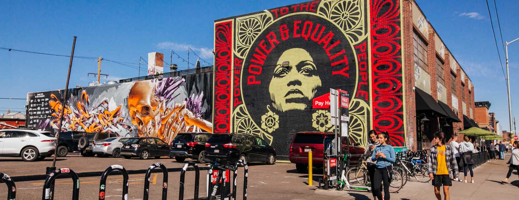 Street art in the River North Art District in Denver, Colorado