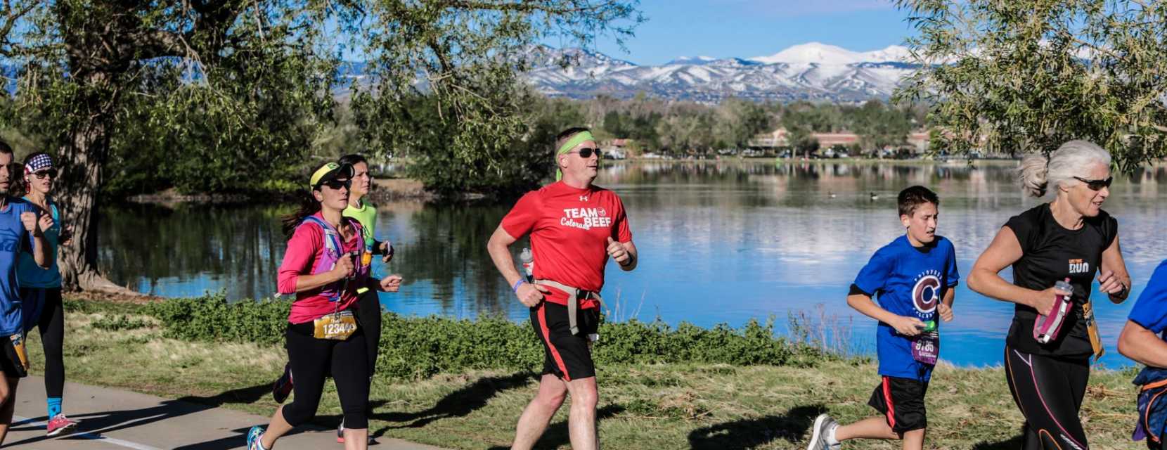 Colfax Marathon runners