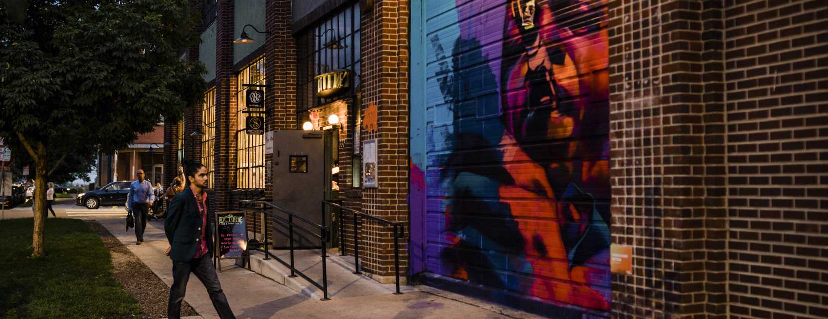 Street art in River North Art District in Denver, Colorado