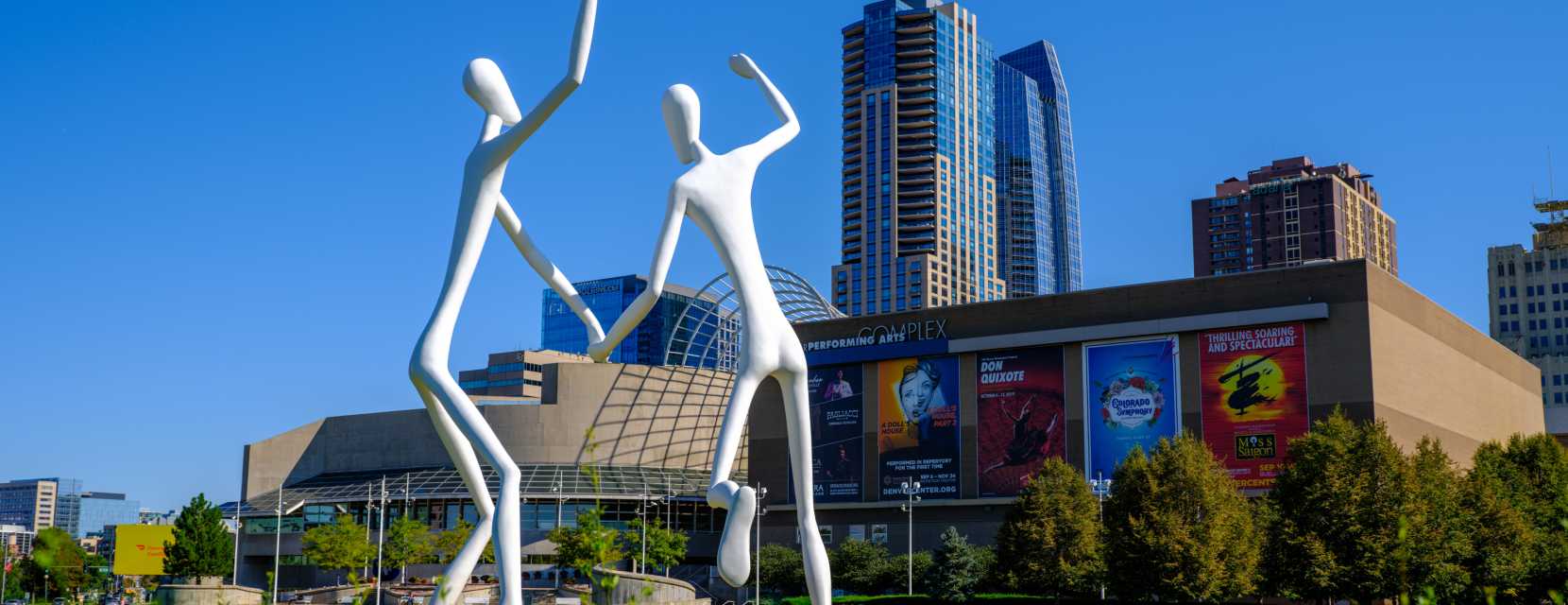 Exterior of the Denver Performing Arts Complex