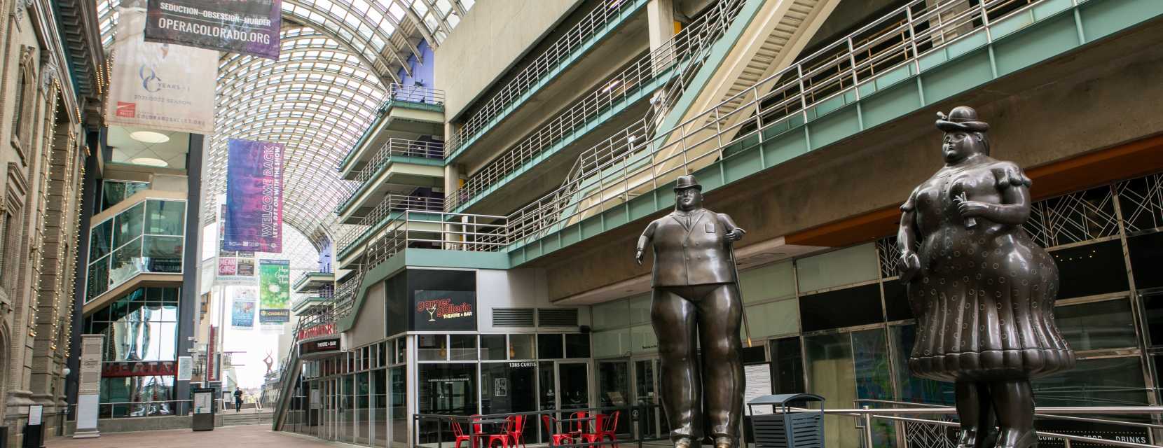 Exterior of the Denver Performing Arts Complex
