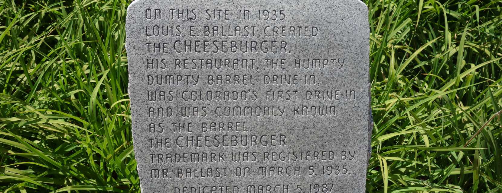 Cheeseburger monument in Denver, Colorado