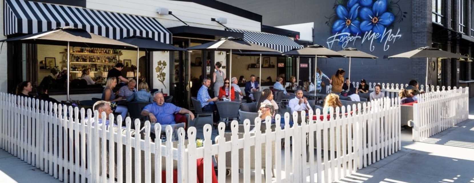 Forget Me Not patio in Denver, Colorado
