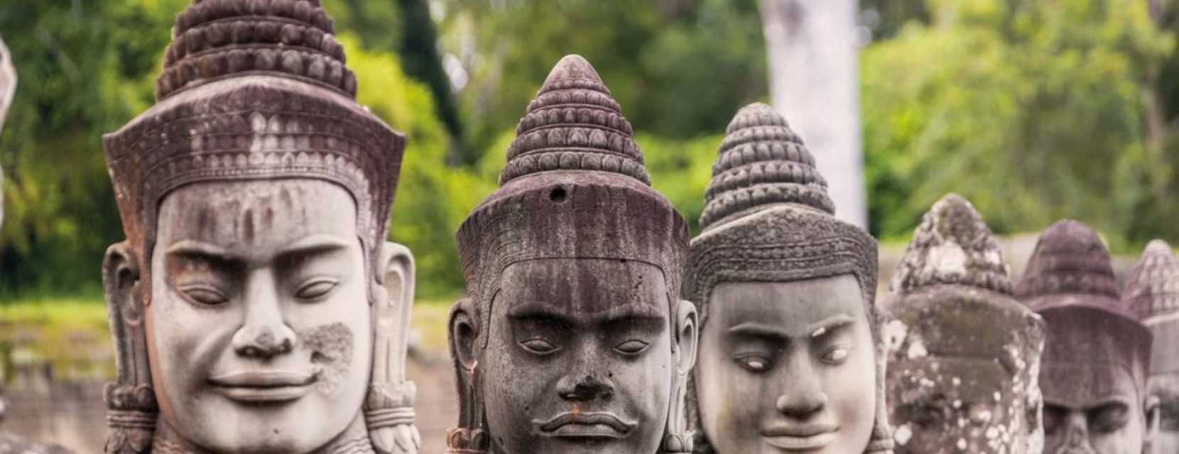 Statues from Angkor: The Lost Empire of Cambodia exhibition at the Denver Museum of Nature & Science