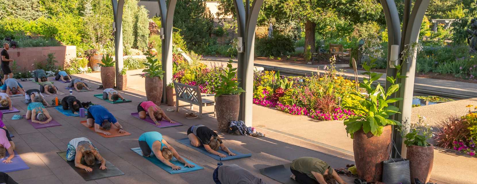 Denver Botanic Gardens yoga
