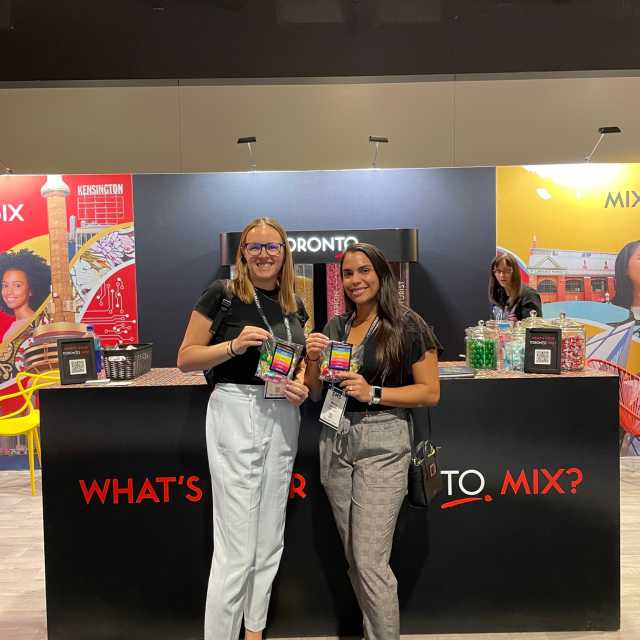 Mix It up in the 6ix Booth Attendees