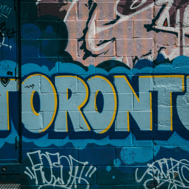Street art in Toronto's Graffiti Alley
