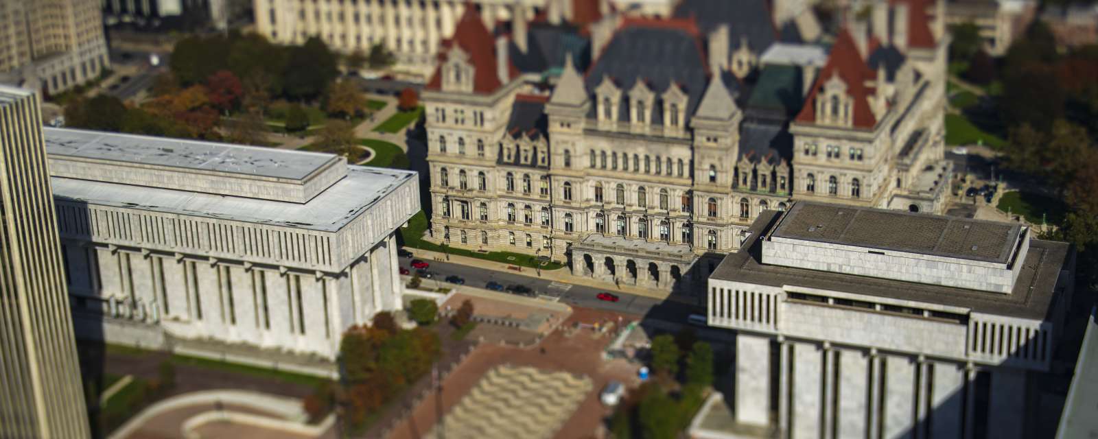 Albany skyline New York State Capitol