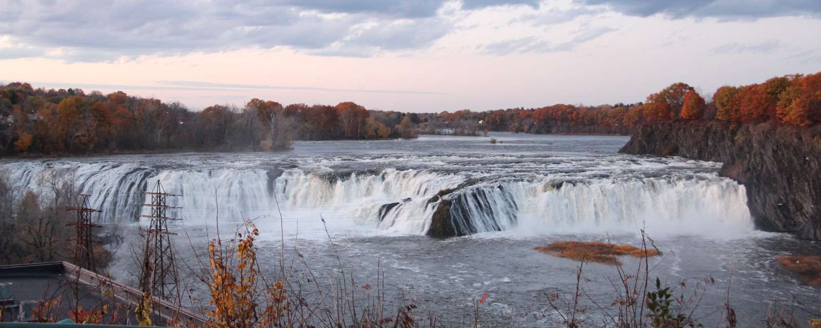 Cohoes Falls in Autumn