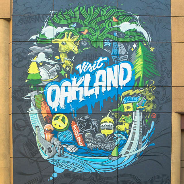 Marriott Oakland Warriors Mural