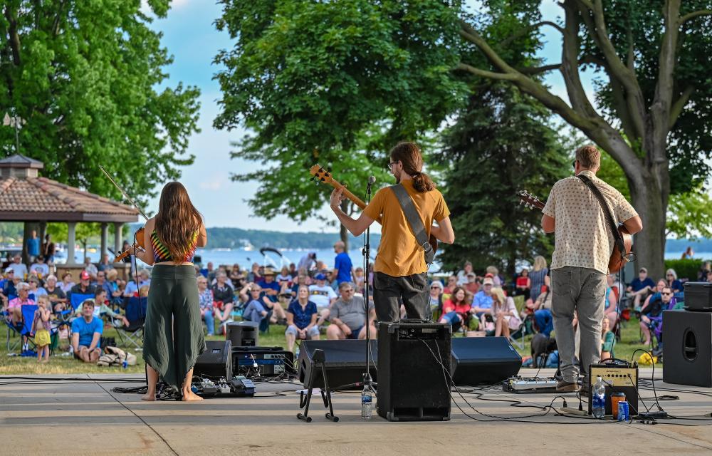 Concerts in the Park 2023 band from July 6, 2023.