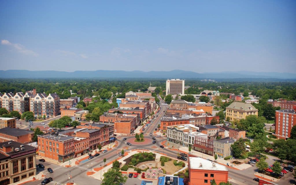 Aerial View of the City of Glens Falls