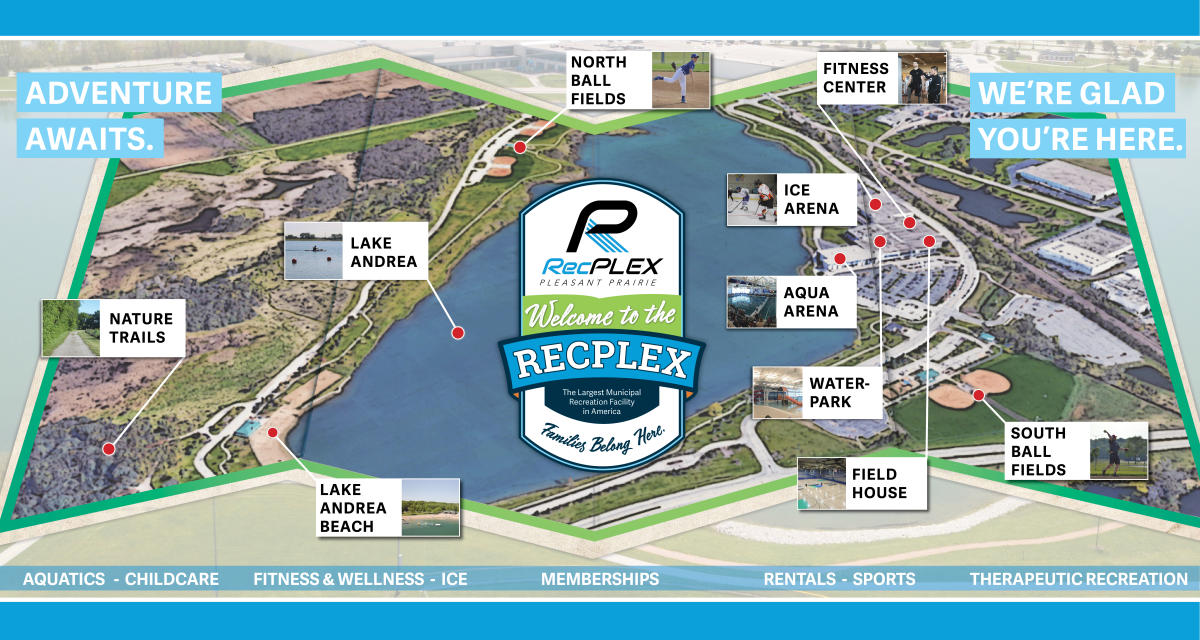 RecPlex welcome banner map