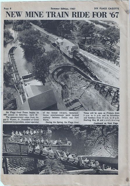 The early days of Ranger Stadium. Excellent photo from the air! Note Six  Flags in the background and the Turnpik…