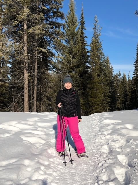 Julia Garner - Snowshoeing