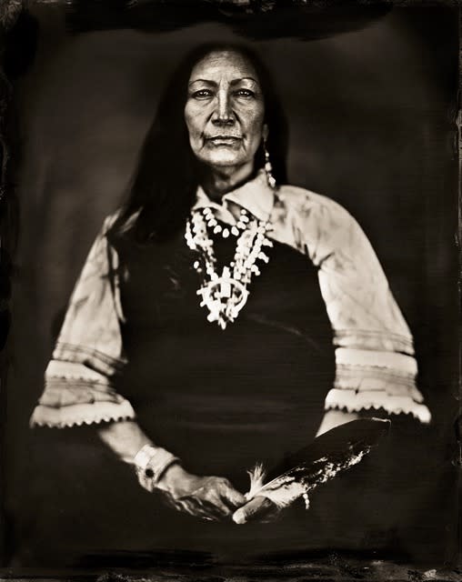 Joseph Kayne’s tintype portrait of then Rep. Deb Haaland, 2019.