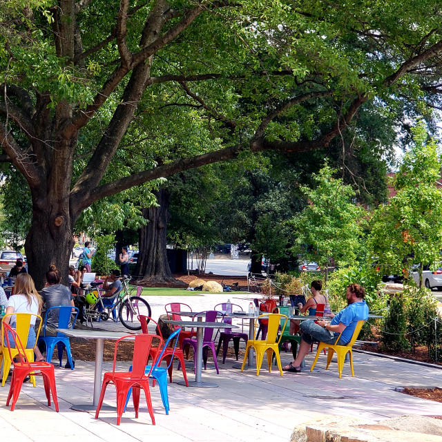 Weaver Street Market, New Patio, Carrboro NC