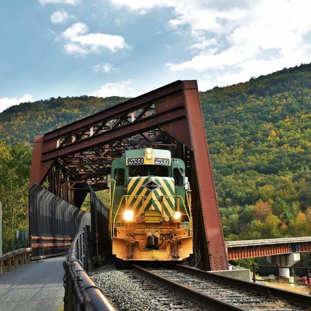 The Lehigh Gorge Scenic Railway allows guests to take a scenic ride through Lehigh Gorge State Park in the Poconos.