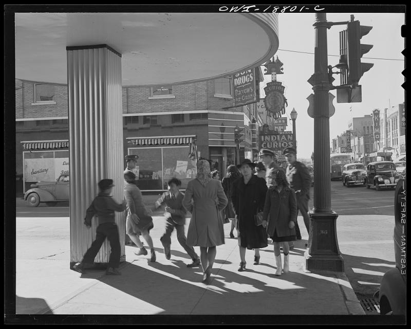 John Collier Jr, Central Avenue Downtown (1944) - enlarged