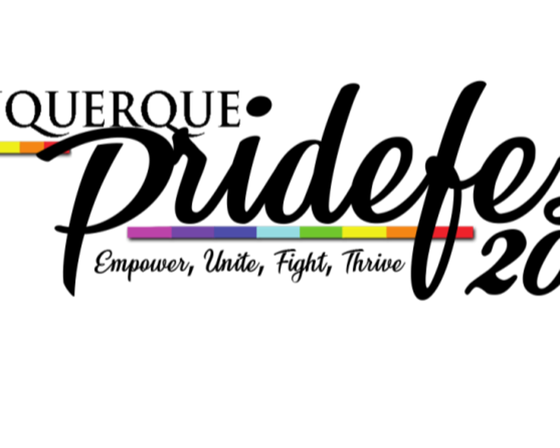 The logo for Albuquerque Pridefest 2025: Gather, Dream, Amplify