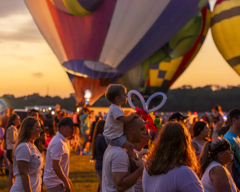 RRBR Festival-Goers at Sunset