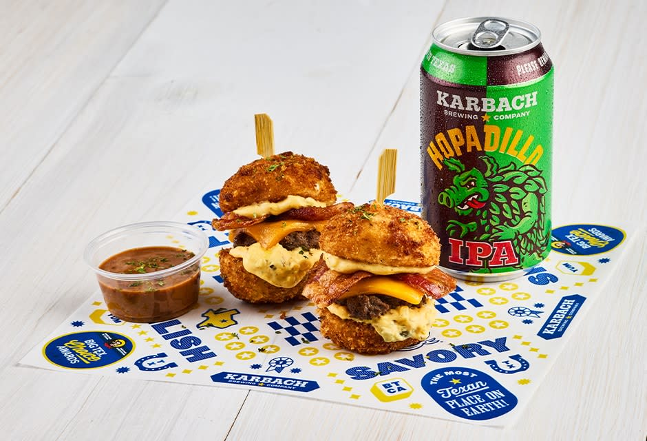 Wagyu Bacon Cheeseburger Deviled Egg Sliders State Fair of Texas