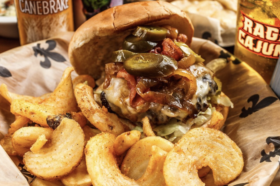 Acadiana Bar and Grill - Ragin Cajun Burger