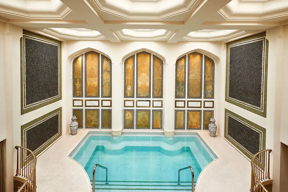 The Maybourne Beverly Hills boasts a decadent, riad-styled mineral pool
