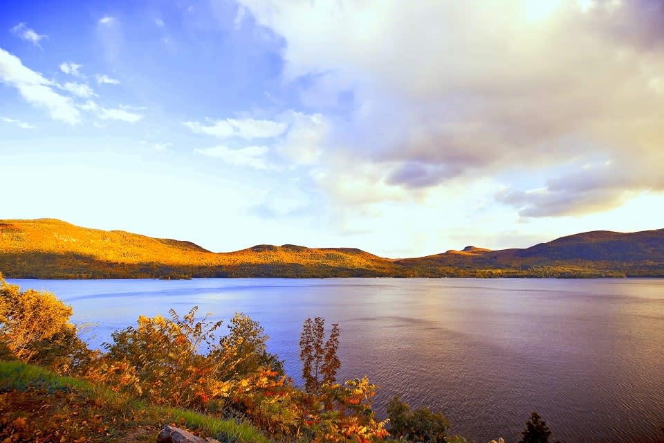 Fall foliage lake george