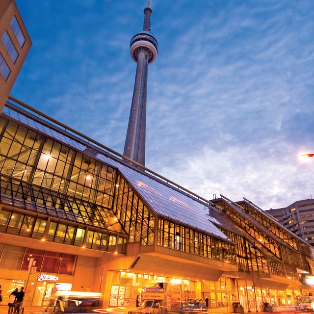 Metro Toronto Convention Centre outdoor at night