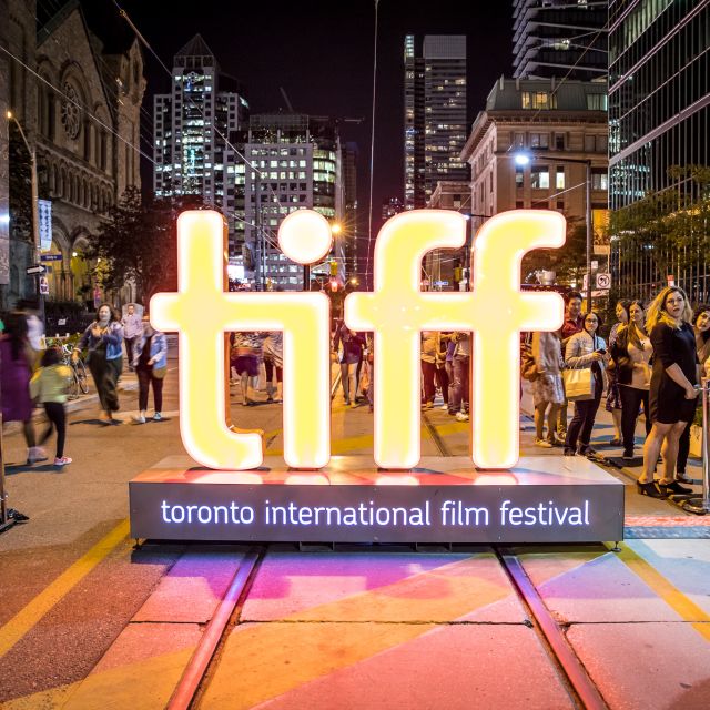 The Toronto International Film Festival sign on King Street West
