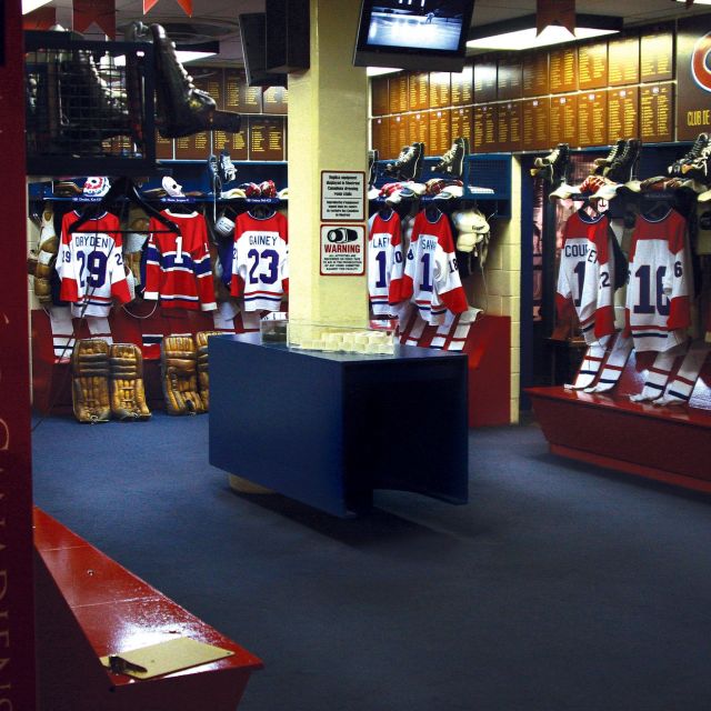 The Montreal Canadiens dressing room exhibit at the Hockey Hall of Fame
