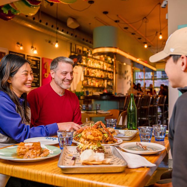 Eva Wong, Co-Founder of Borrowell enjoying a meal Patois with her family