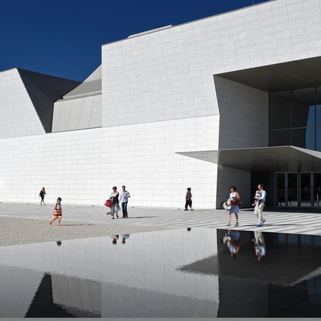 People outside the Aga Khan Museum.