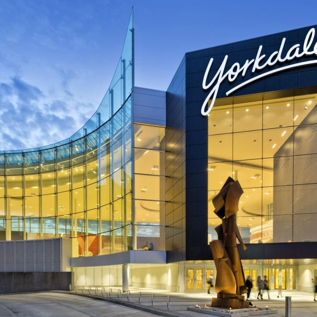 Exterior view of Yorkdale Shopping Centre in Toronto