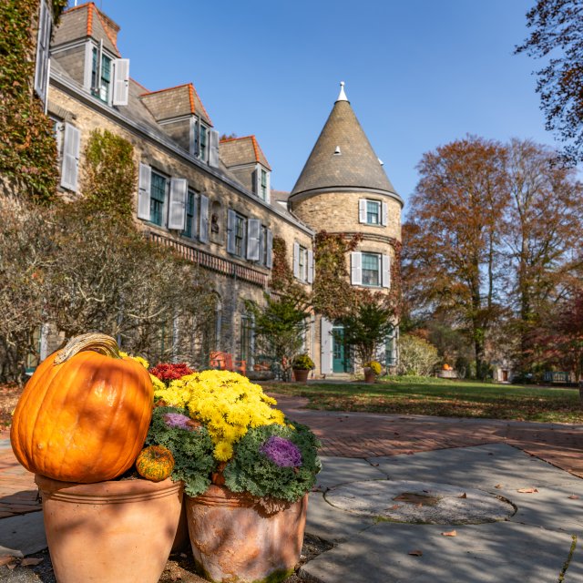 Grey Towers National Historic Site in the Poconos is beautiful in the fall!