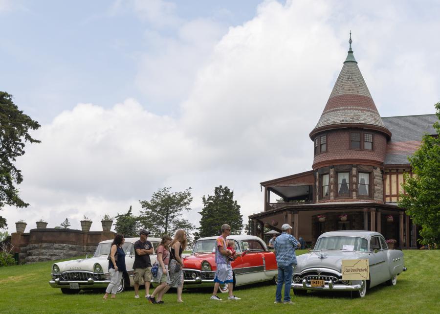 Classic Vehicle Exhibition at the Annual Sonnenberg Gardens Car Show.