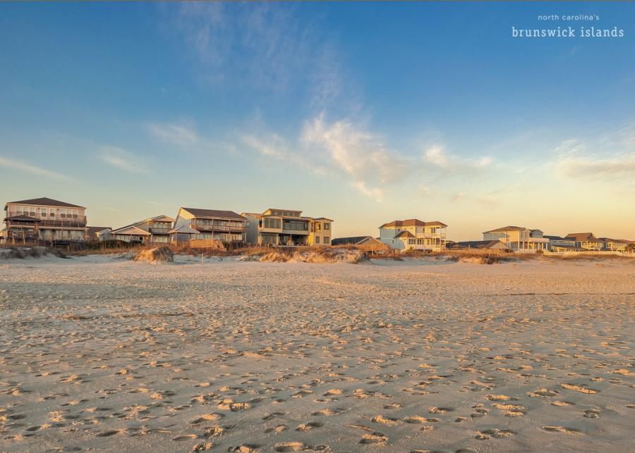 Vacation homes on Ocean Isle Beach, NC.