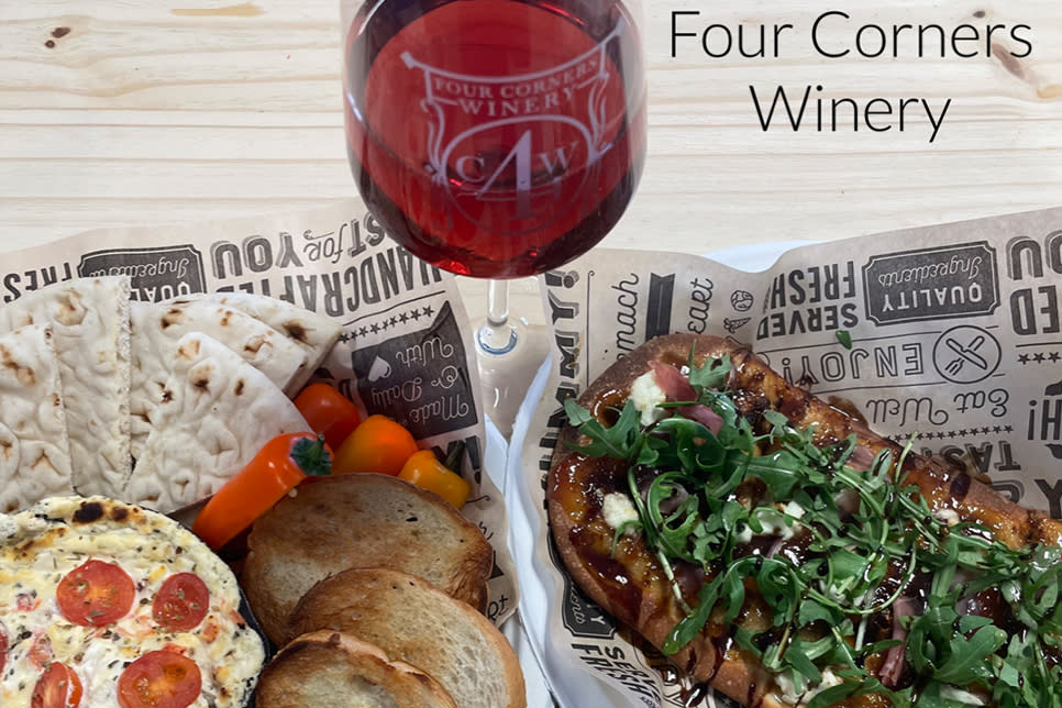 Four Corners Winery Savor menu