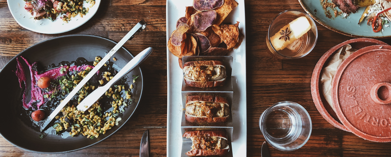 Linger Restaurant Food Spread