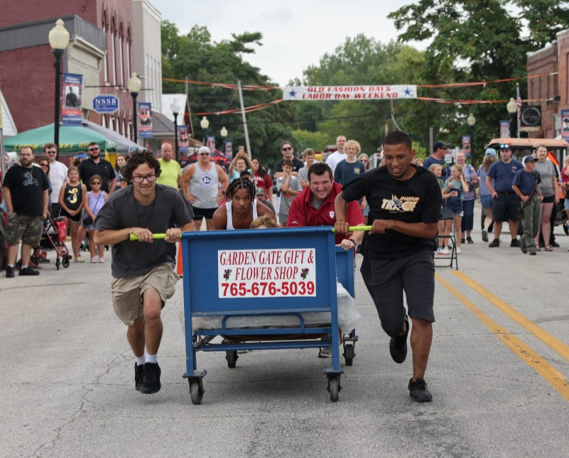 Bed race at North Salem Old Fashion Days