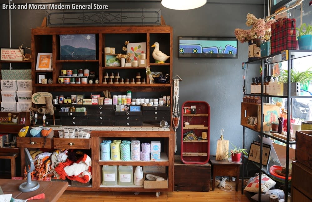 Brick and mortar modern general store