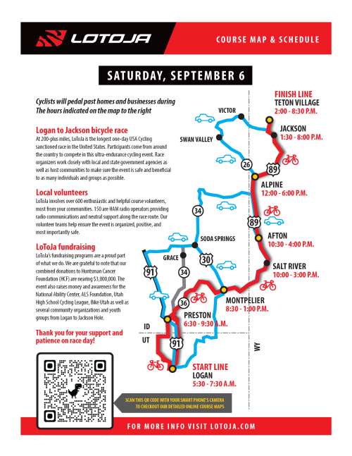 Lotoja Course Schedule
