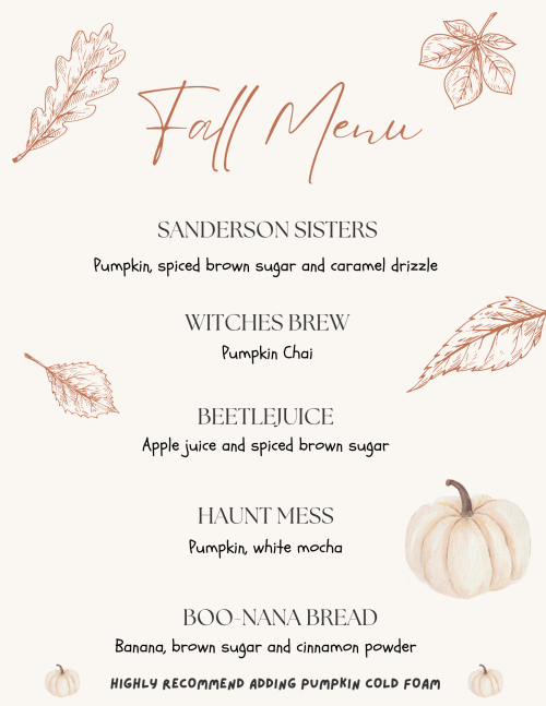 Local Patriot Fall Menu 2026