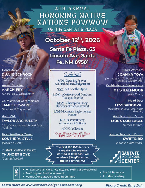 4th Annual Honoring Native Nations Powwow on the Santa Fe Plaza (2026)