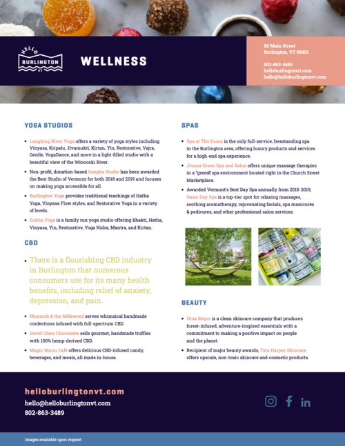 Wellness media sheet