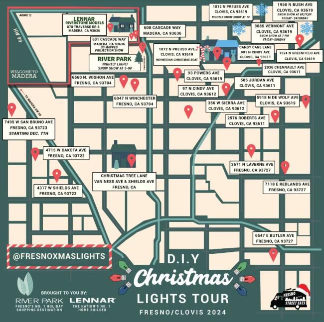 DIY christmas lights tour